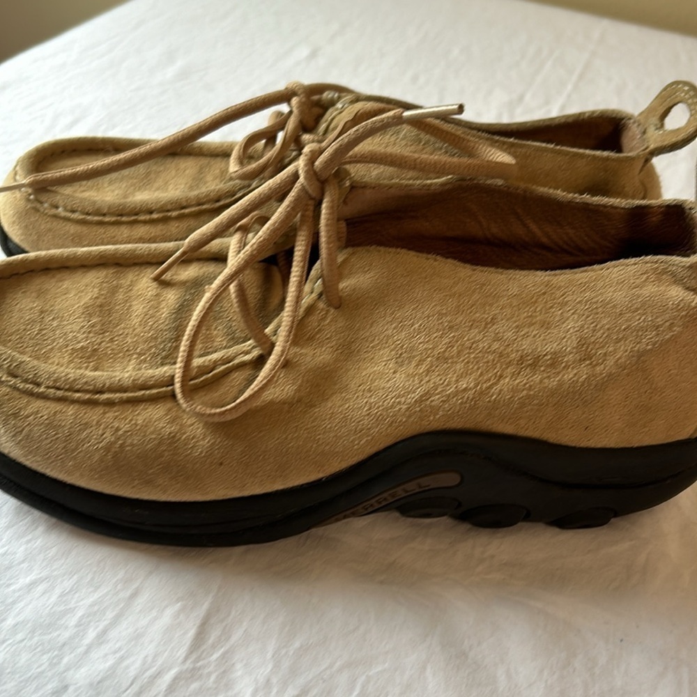 Merrell Men’s Jungle Moc Shoes in tan size 8 - Picture 2 of 8